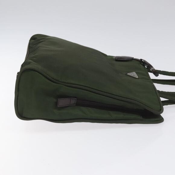 PRADA Hand Bag Nylon Green - Picture 4 of 13